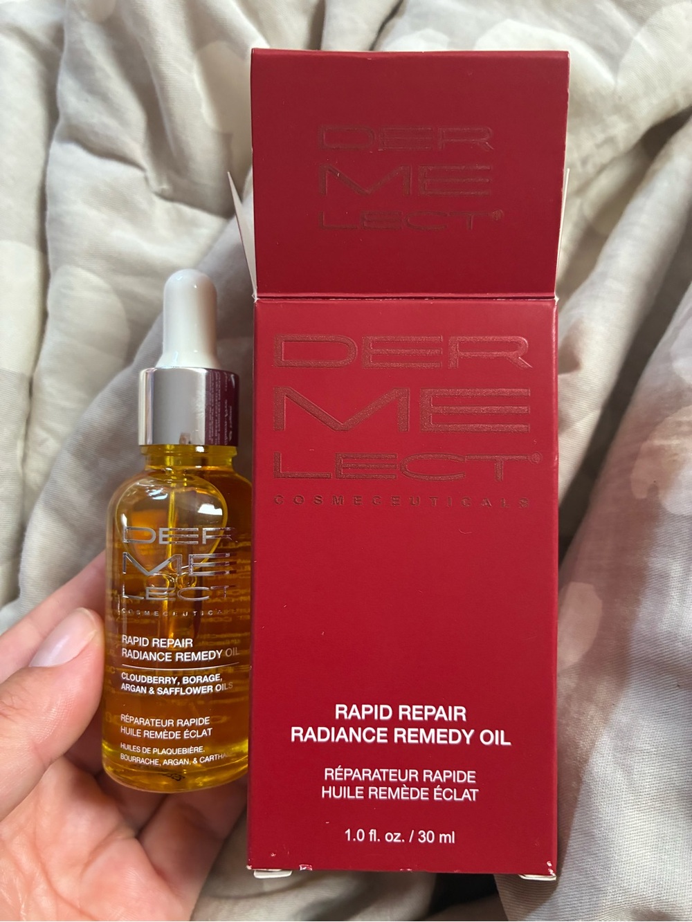 Dermelect rapid repair radiance remedy oil 1oz